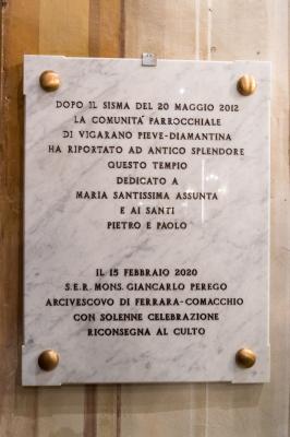 INAUGURAZIONE CHIESA VIGARANO PIEVE