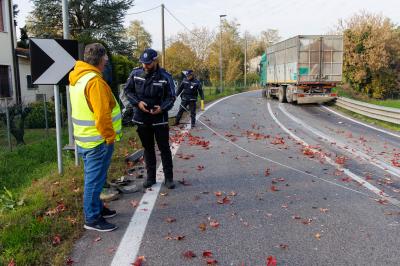 INCIDENTE SCONTRO AUTO CAMION ARGENTA