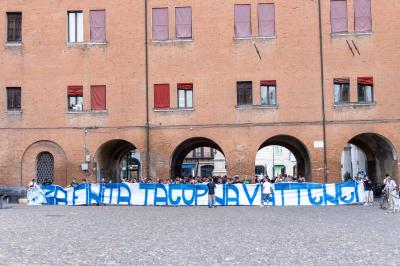 PROTESTA ULTRAS CONTRO TACOPINA FERRARA