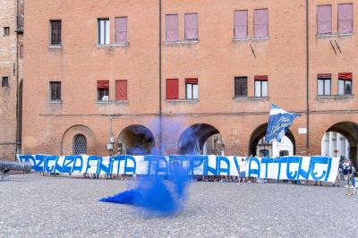 PROTESTA ULTRAS CONTRO TACOPINA FERRARA