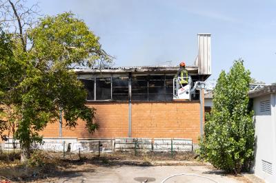 INCENDIO FABBRICA VETRORESINA MIGLIARINO