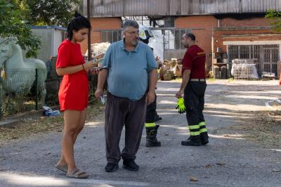 INCENDIO FABBRICA VETRORESINA MIGLIARINO