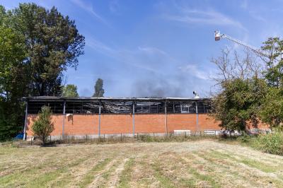 INCENDIO FABBRICA VETRORESINA MIGLIARINO