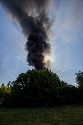 INCENDIO FABBRICA VETRORESINA MIGLIARINO