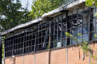 INCENDIO FABBRICA VETRORESINA MIGLIARINO