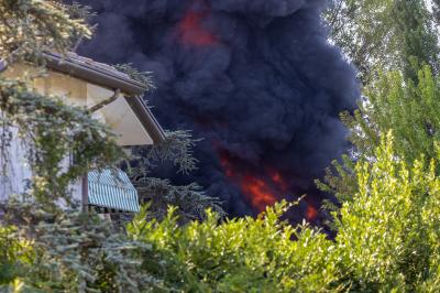 INCENDIO FABBRICA VETRORESINA MIGLIARINO