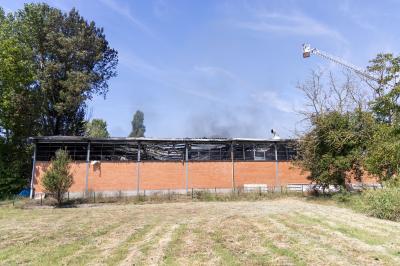 INCENDIO FABBRICA VETRORESINA MIGLIARINO