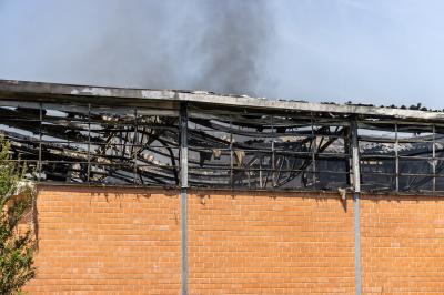 INCENDIO FABBRICA VETRORESINA MIGLIARINO