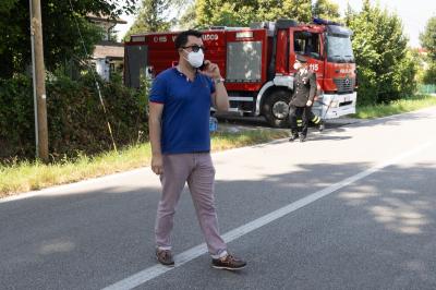 INCENDIO FABBRICA VETRORESINA MIGLIARINO