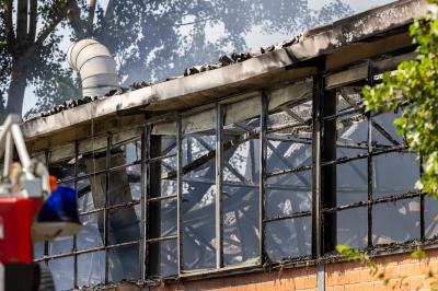 INCENDIO FABBRICA VETRORESINA MIGLIARINO