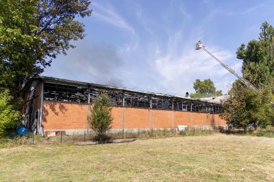 INCENDIO FABBRICA VETRORESINA MIGLIARINO