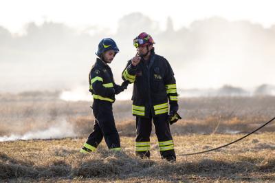 INCENDIO GRANO VIA GRAMICIA FERRARA