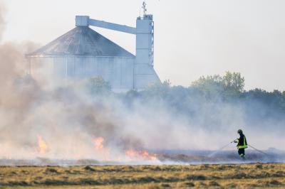 INCENDIO GRANO VIA GRAMICIA FERRARA