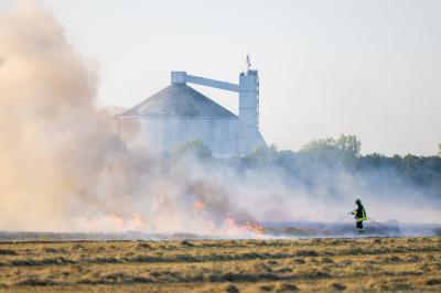 INCENDIO GRANO VIA GRAMICIA FERRARA