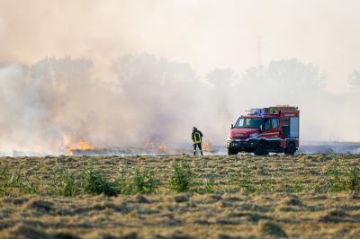 INCENDIO GRANO VIA GRAMICIA FERRARA