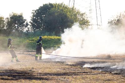 INCENDIO GRANO VIA GRAMICIA FERRARA