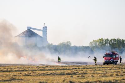 INCENDIO GRANO VIA GRAMICIA FERRARA