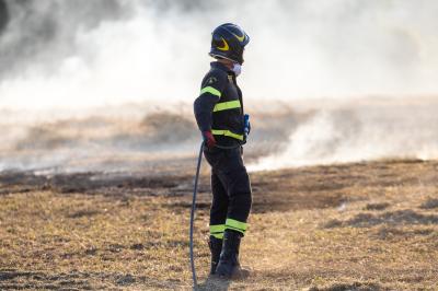 INCENDIO GRANO VIA GRAMICIA FERRARA