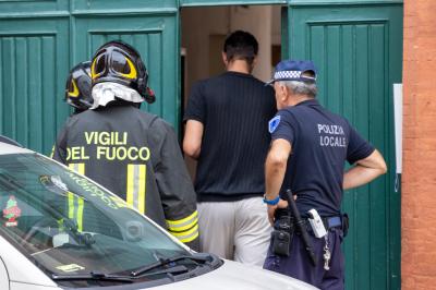 INCENDIO GARAGE VIA PAGLIA FERRARA