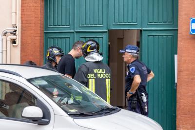 INCENDIO GARAGE VIA PAGLIA FERRARA