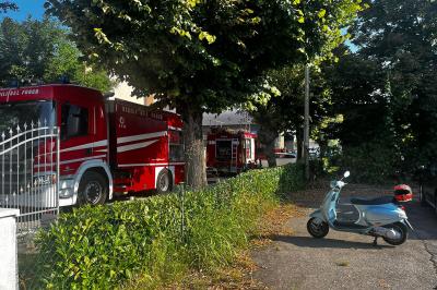 INCENDIO CARROZZERIA GALLERANI DOSSO