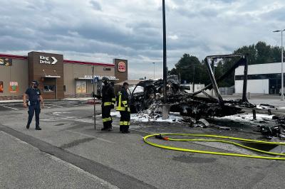 INCENDIO FURGONE VIA ERIDANO FERRARA