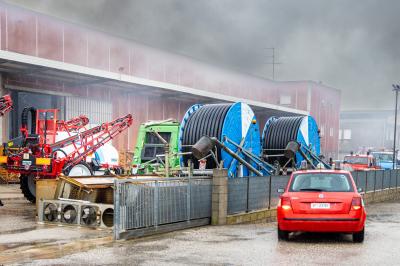 INCENDIO CAPANNONE SAN NICOLO'