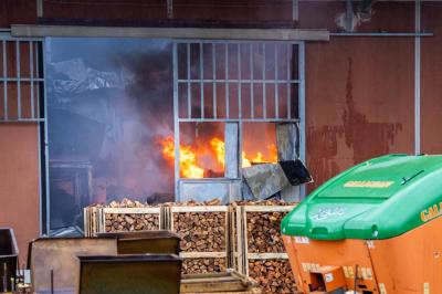 INCENDIO CAPANNONE SAN NICOLO'