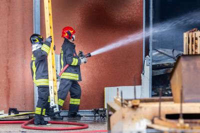 INCENDIO CAPANNONE SAN NICOLO'