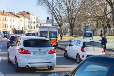 MONOPATTINO INVESTITO VIALE PO