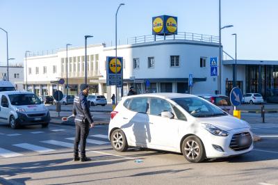 MONOPATTINO INVESTITO VIALE PO