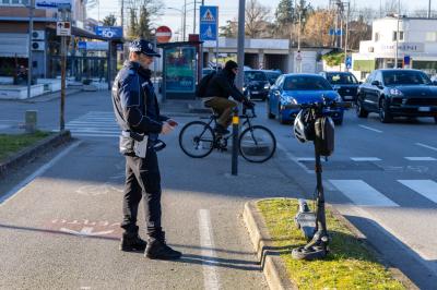 MONOPATTINO INVESTITO VIALE PO