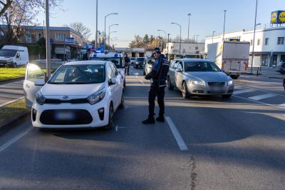 MONOPATTINO INVESTITO VIALE PO