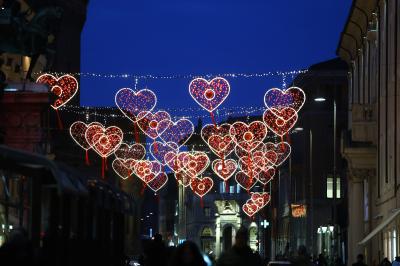 LUMINARIE SAN VALENTINO CENTRO STORICO